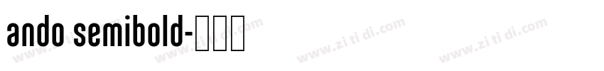 ando semibold字体转换